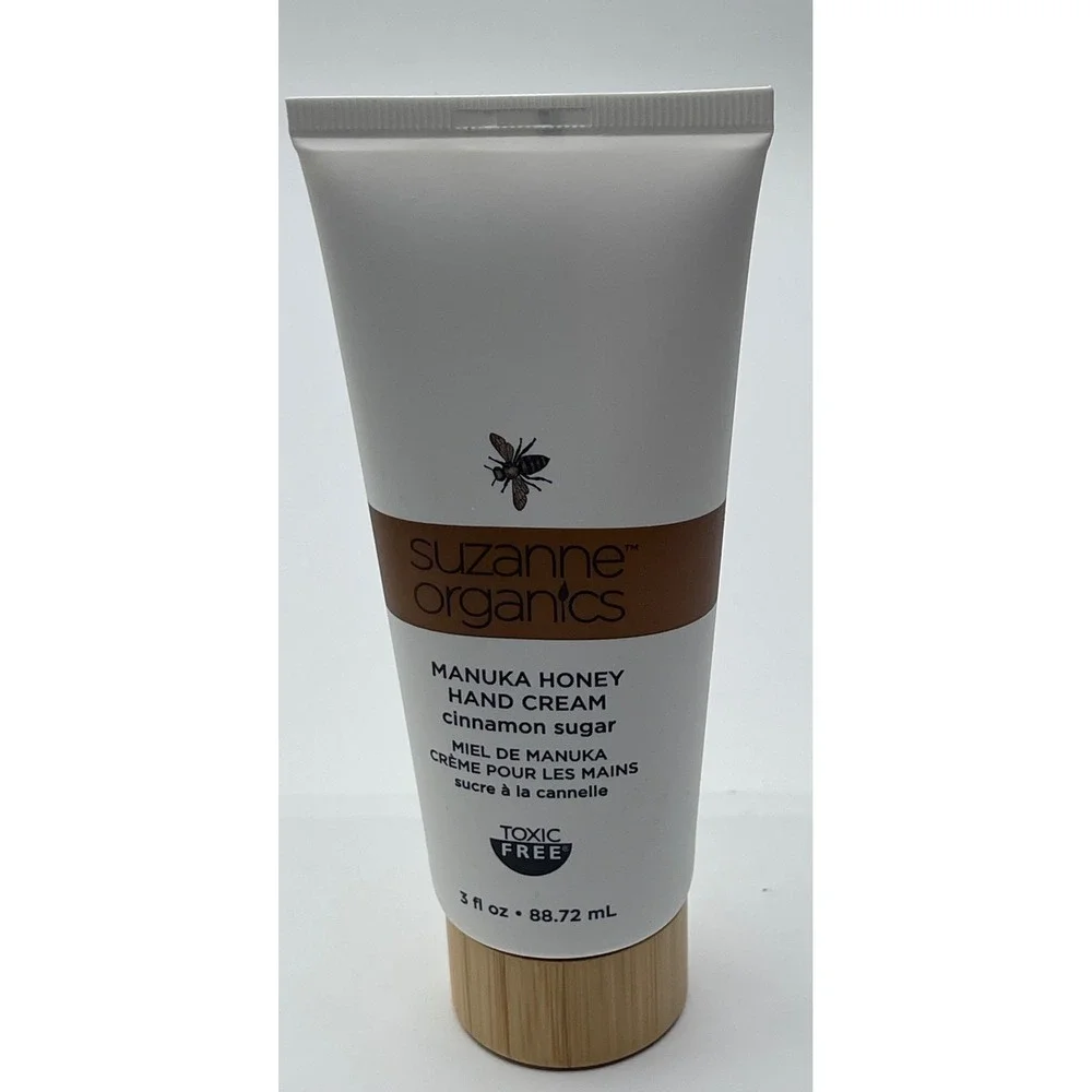 Suzanne Organics Manuka Honey Hand Cream Cinnamon Sugar 3oz‎ Toxic Free